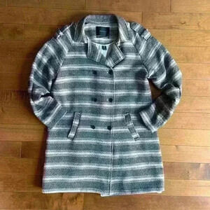 Scotch & Soda | Striped woven pea coat jacket size 2